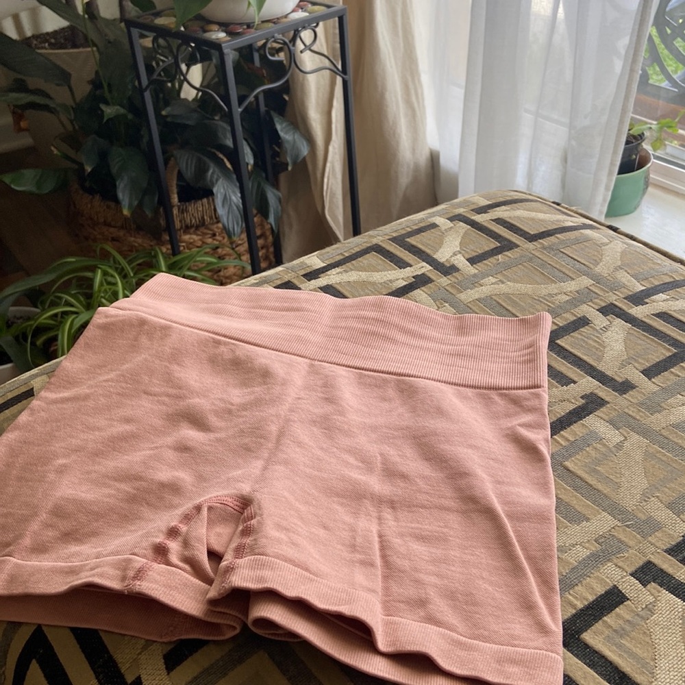 NUDE SHEIN WORKOUT SHORTS
